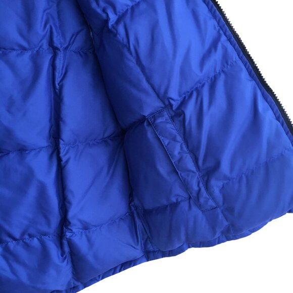 Lauren Ralph Lauren Reversible Down Quilted Puffer Vest Black Blue Size Medium - Picture 6 of 11
